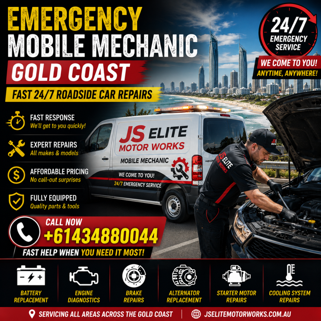 Emergency Mobile Mechanic Gold Coast Fast Roadside Car Repairs